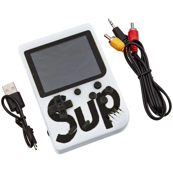 Oýun konsoly SUP Game Box Plus 10 MB. Ak