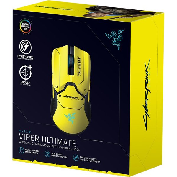Kompýuter syçanjygy Razer Viper Ultimate Cyberpunk 2077