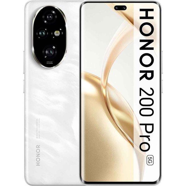 Öýjukli telefon Honor 200 Pro 12GB 512 GB. Aý şöhlesi ak